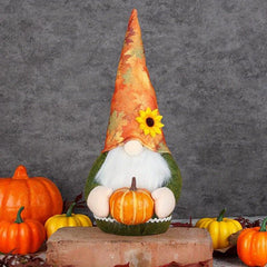 Pumpkin Gnome Plush Doll Thanksgiving Decoration