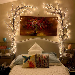 8 Modes Willow Vine Lights 5.9ft 96 LEDs Christmas Holiday Decor