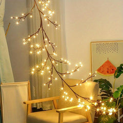 8 Modes Willow Vine Lights 5.9ft 96 LEDs Christmas Holiday Decor