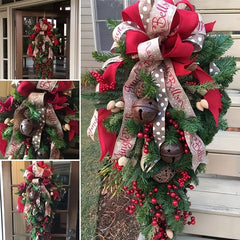 Christmas Door Hanging Ornaments Holiday Accessory Party Supplies Decor