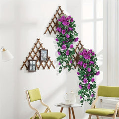Real Touch Rose Vine Artificial Hanging Flower for Home Wedding
