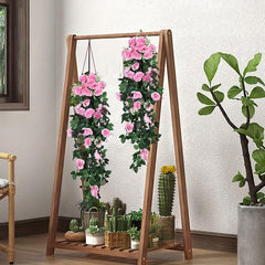Real Touch Rose Vine Artificial Hanging Flower for Home Wedding