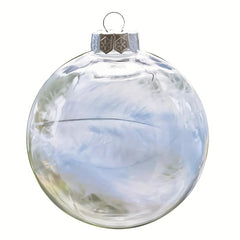12pcs Transparent Plastic Christmas Ball Ornaments