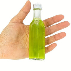 24pcs Reusable Plastic Juice Bottles with Caps Clear and Durable Container