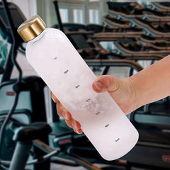 Minimalist Motivational Water Bottle for Sports and Home Use
