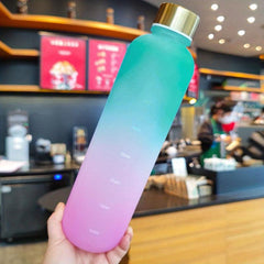 Minimalist Motivational Water Bottle for Sports and Home Use