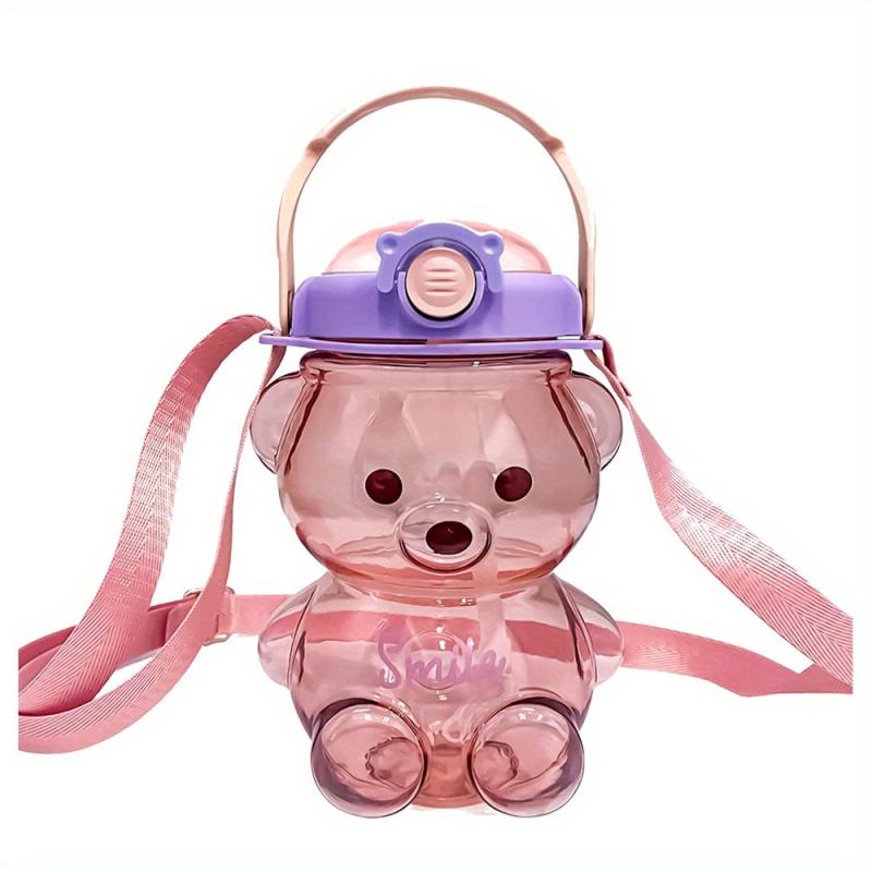 Bear Water Bottles Washable Water Bottle with Strap