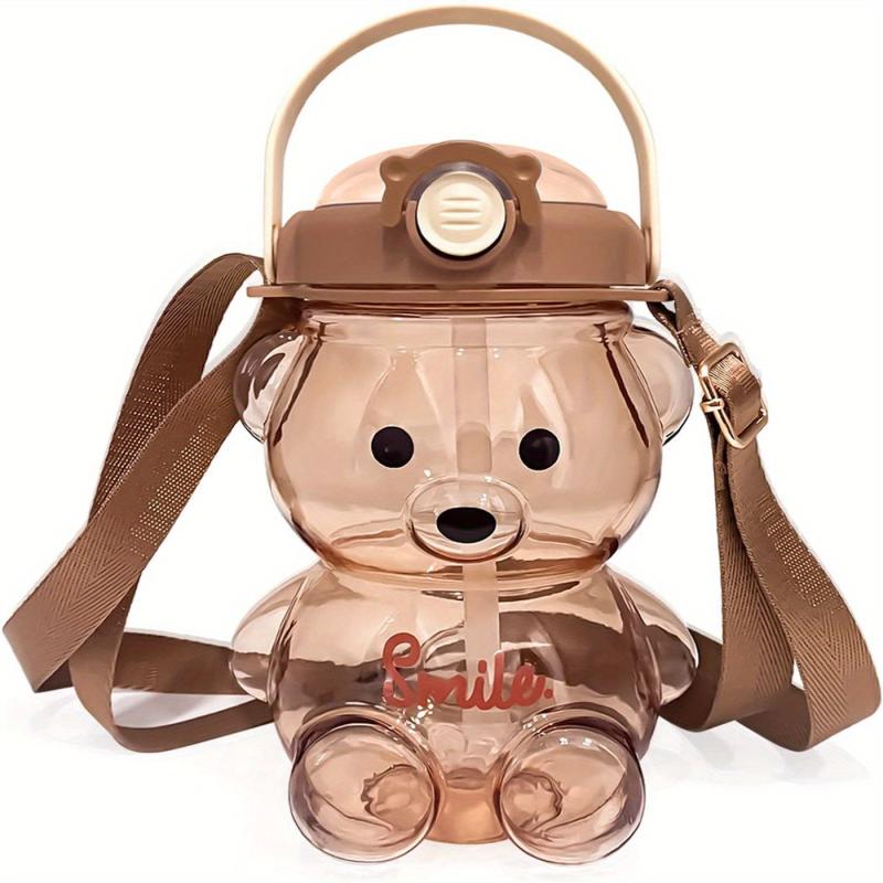 Bear Water Bottles Washable Water Bottle with Strap