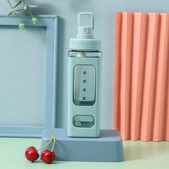 Minimalist Water Bottle with Straw Cup for Sports
