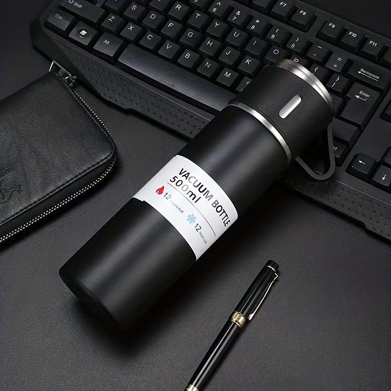 Stainless Steel Vacuum Flask 500ml With 3 Cup Lids