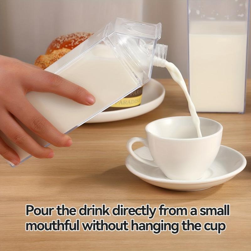 17oz 500ml Milk Carton Water Bottle Sealed Square Milk Cup, BPA-Free