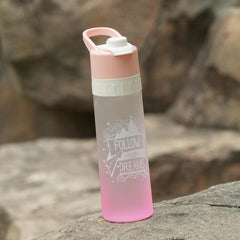 700ml Misting Sports Water Bottle Bpa Plastic Gradient Office Gym Outdoor