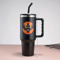 1200ml Double Layer Stainless Steel Insulated Straw Cup 40oz Car Cup