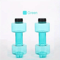 2pcs Dumbbell Shaped Water Bottle 550ml Fitness Portable Dual Use Stret