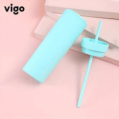 Large Capacity Water Tumbler with Straw for Outdoor Camping & School