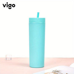 Large Capacity Water Tumbler with Straw for Outdoor Camping & School