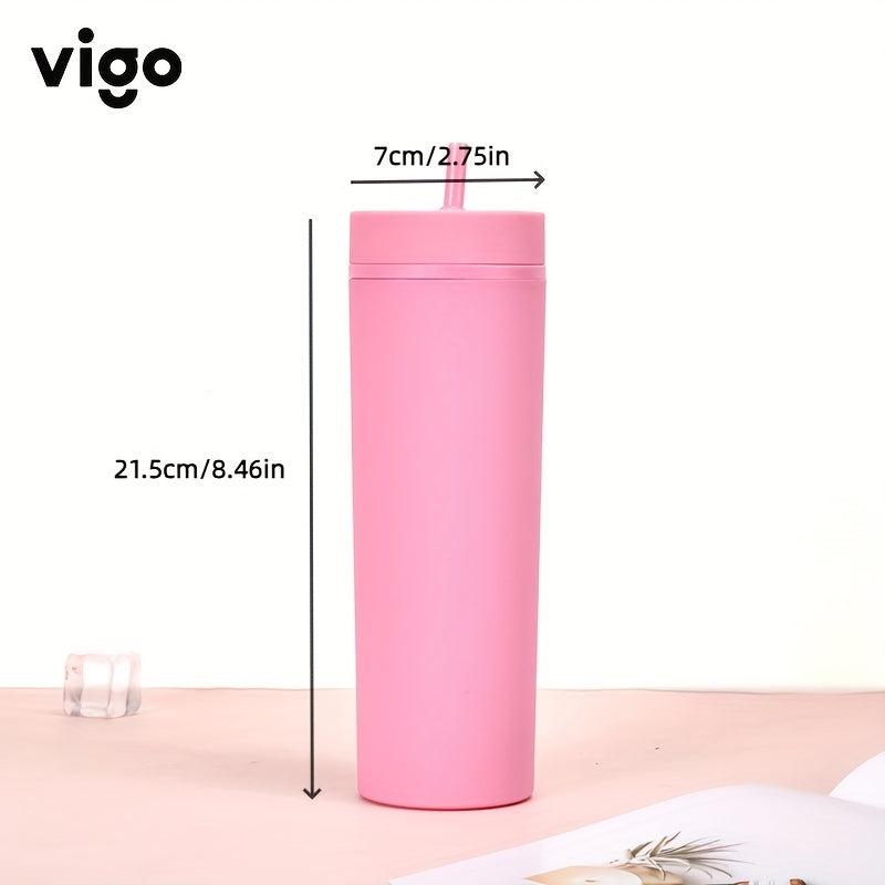 Large Capacity Water Tumbler with Straw for Outdoor Camping & School