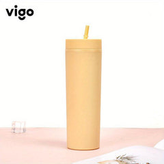 Large Capacity Water Tumbler with Straw for Outdoor Camping & School