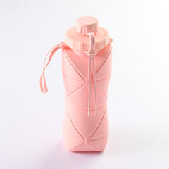 Collapsible Silicone Water Bottle 600ml 20oz Portable Reusable Outdoor Camping