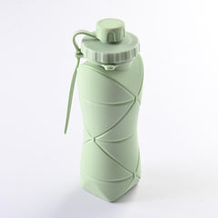 Collapsible Silicone Water Bottle 600ml 20oz Portable Reusable Outdoor Camping