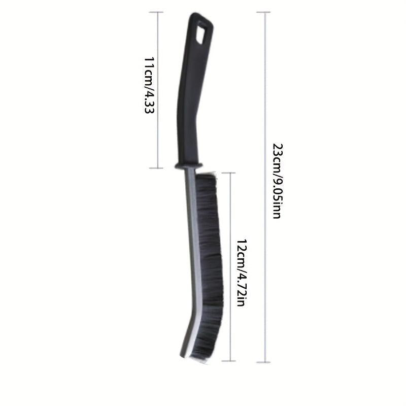 2pcs Long Handle Hard Bristle Groove Cleaning Brush