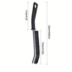 2pcs Long Handle Hard Bristle Groove Cleaning Brush