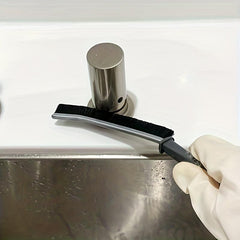 2pcs Long Handle Hard Bristle Groove Cleaning Brush
