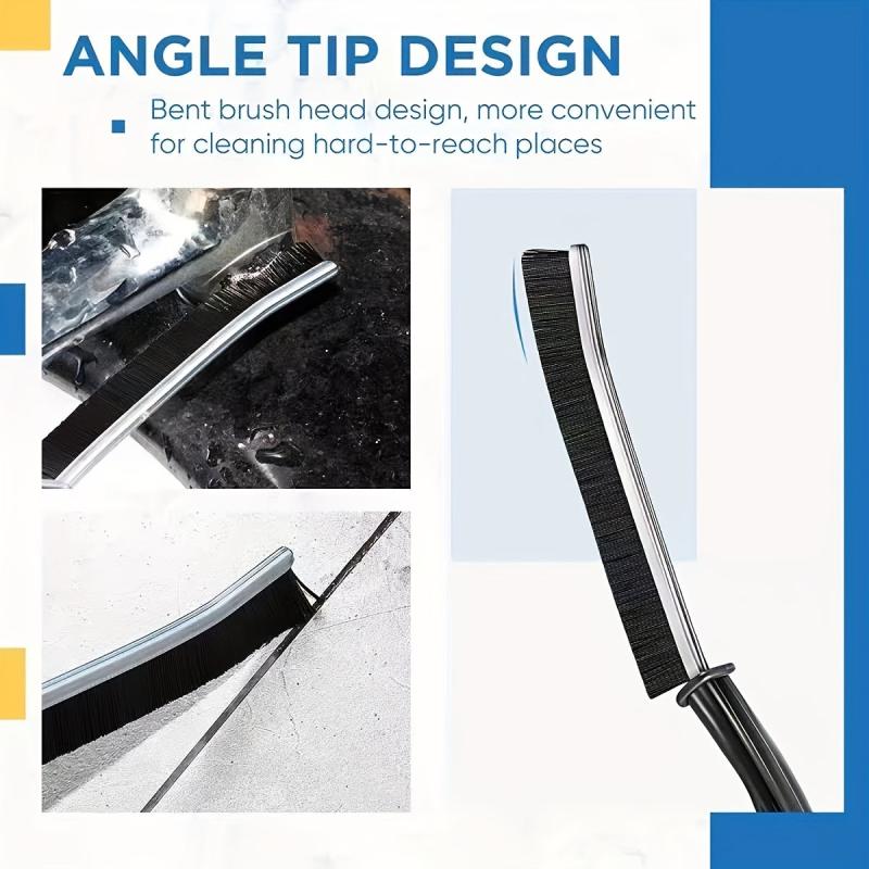 4pcs Long Handle Hard Bristle Brush Dust Removal Brush