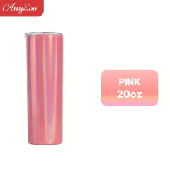 Anyzoo Glitter Tumbler 20oz With Lid And Straw For Cars Home Office
