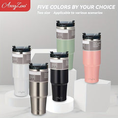 ANYZOO Tumbler 30oz Stainless Steel Vacuum Insulated Mugs BPA Free
