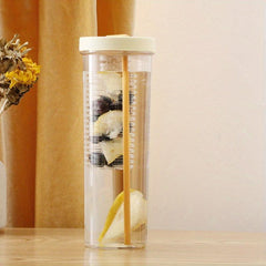 700ml Straw Cup with Tea Storage & Collapsible Straw