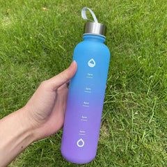 28oz Motivational Water Bottle for Sports Fitness Camping