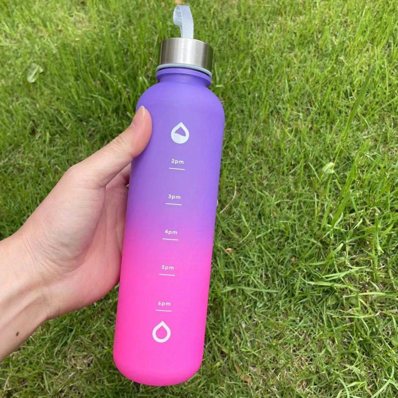 28oz Motivational Water Bottle for Sports Fitness Camping