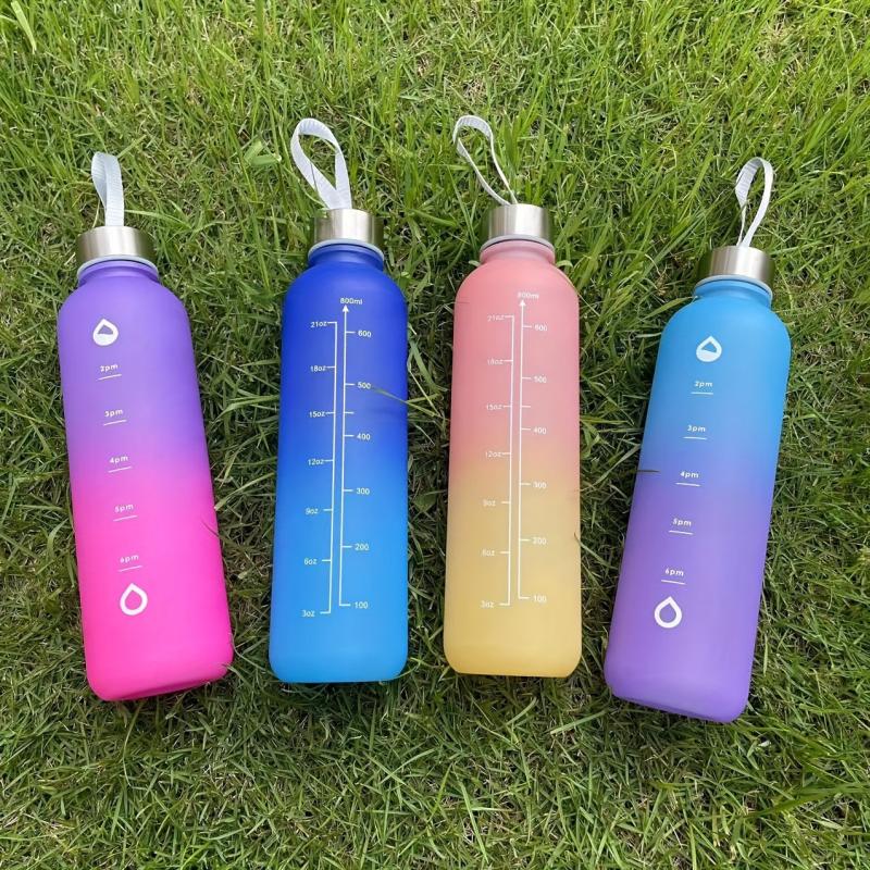 28oz Motivational Water Bottle for Sports Fitness Camping