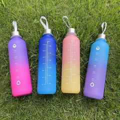28oz Motivational Water Bottle for Sports Fitness Camping