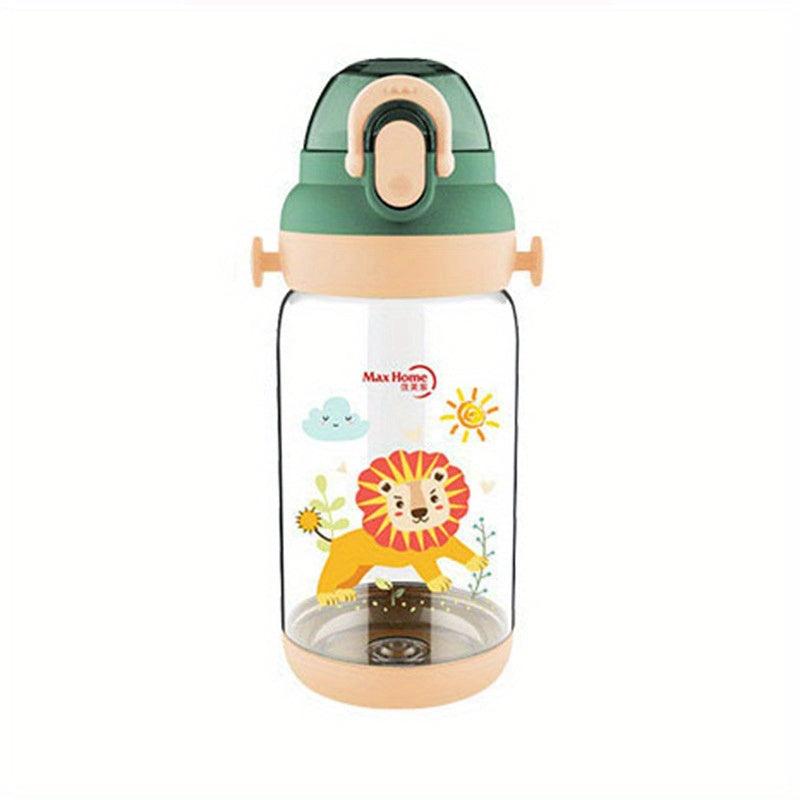 PC Sports Water Bottle Outdoor Plastic Water Bottle Cartoon Animal Washable