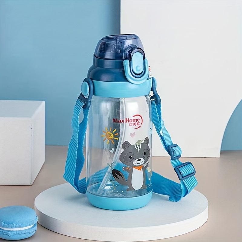 PC Sports Water Bottle Outdoor Plastic Water Bottle Cartoon Animal Washable