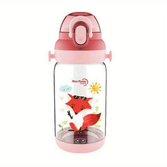 PC Sports Water Bottle Outdoor Plastic Water Bottle Cartoon Animal Washable