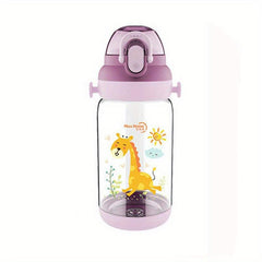 PC Sports Water Bottle Outdoor Plastic Water Bottle Cartoon Animal Washable