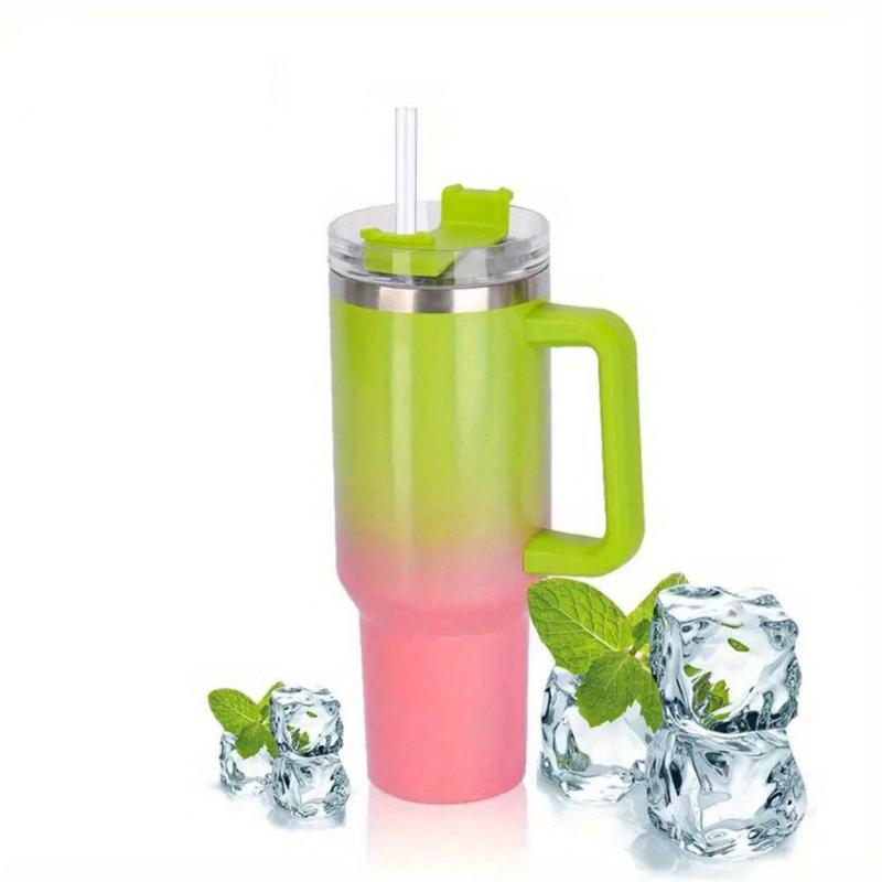 Sakura Train 40 OZ Portable Rainbow Gradient Car Tumbler