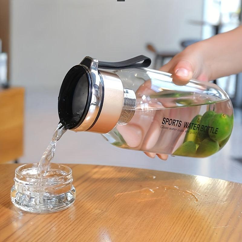 1L Borosilicate Glass Cup with Lifting Rope & Internal Filter