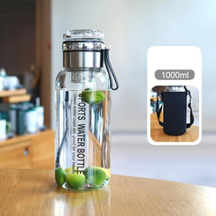 1L Borosilicate Glass Cup with Lifting Rope & Internal Filter
