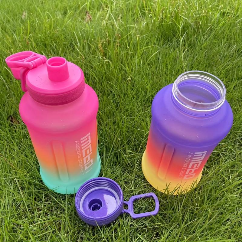 Large 40oz Gradient Water Bottle Portable Travel Cup