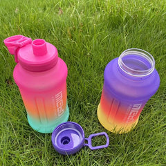 Large 40oz Gradient Water Bottle Portable Travel Cup