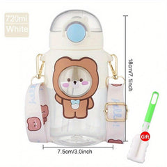 720ml Outdoor Sports Water Cup with Straw & Strap