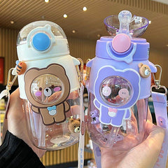 720ml Outdoor Sports Water Cup with Straw & Strap
