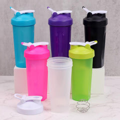Protein Shaker Bottle with Mixer Ball for Workout Supplement