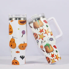 Halloween Tumbler 40oz Insulated Water Bottle