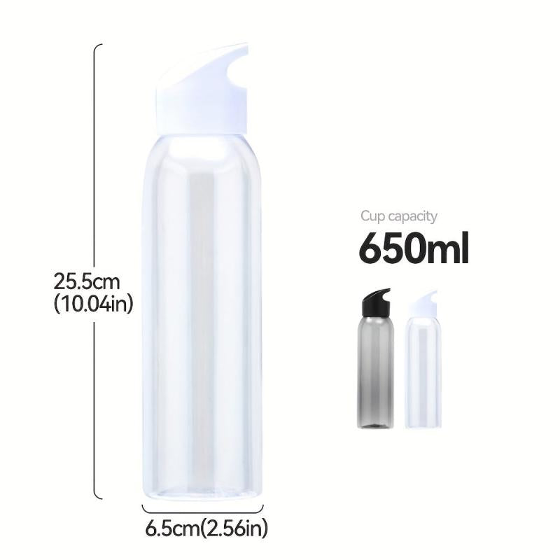 22oz 650ml Transparent Plastic Water Cup BPA-Free for Office Outdoor Fitness