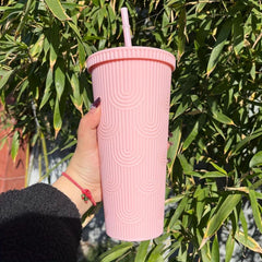 U Shaped Pattern 710ml Water Tumbler Cup